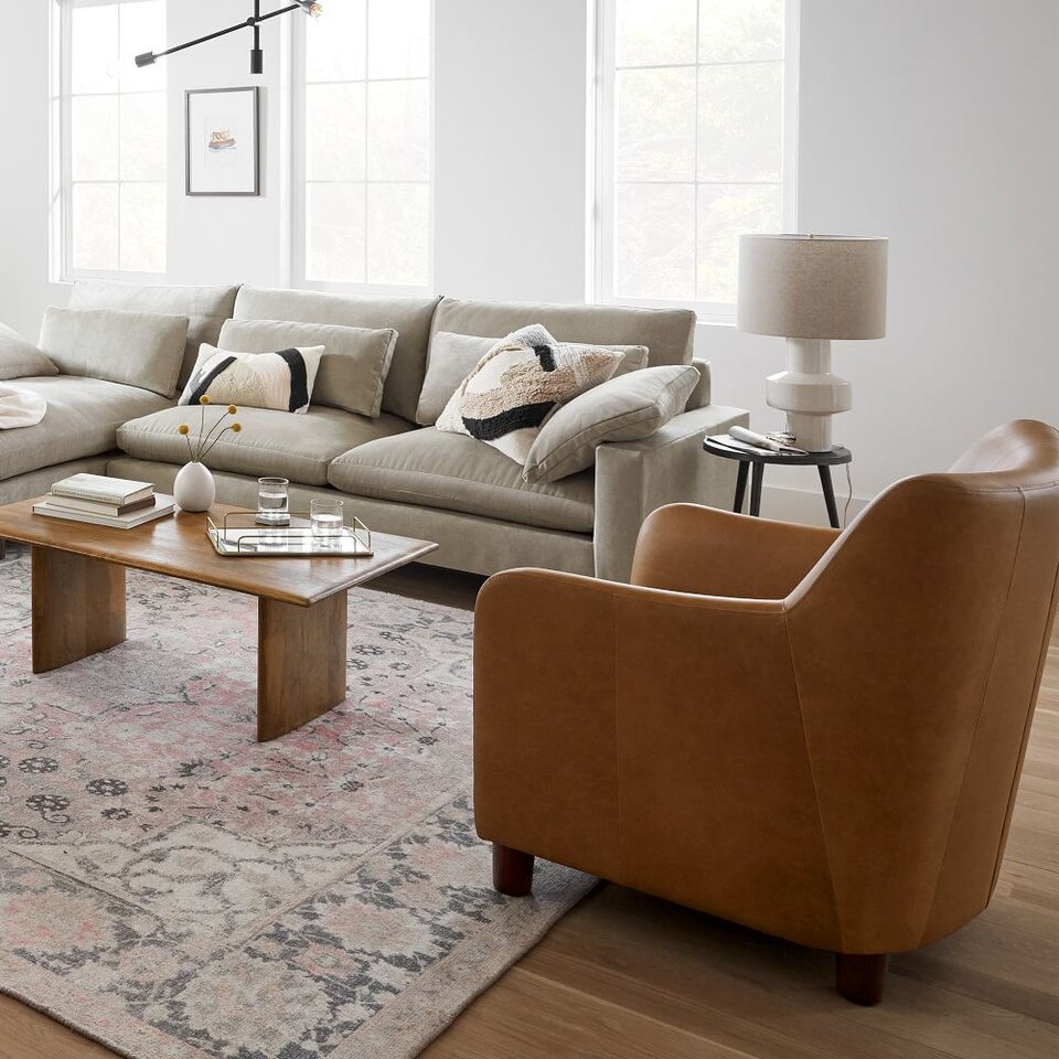 Anton Solid Wood Coffee Table Rectangle west elm Australia